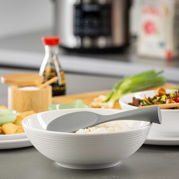 Texture Rice Spoon Gray Silicone Rice Spoon