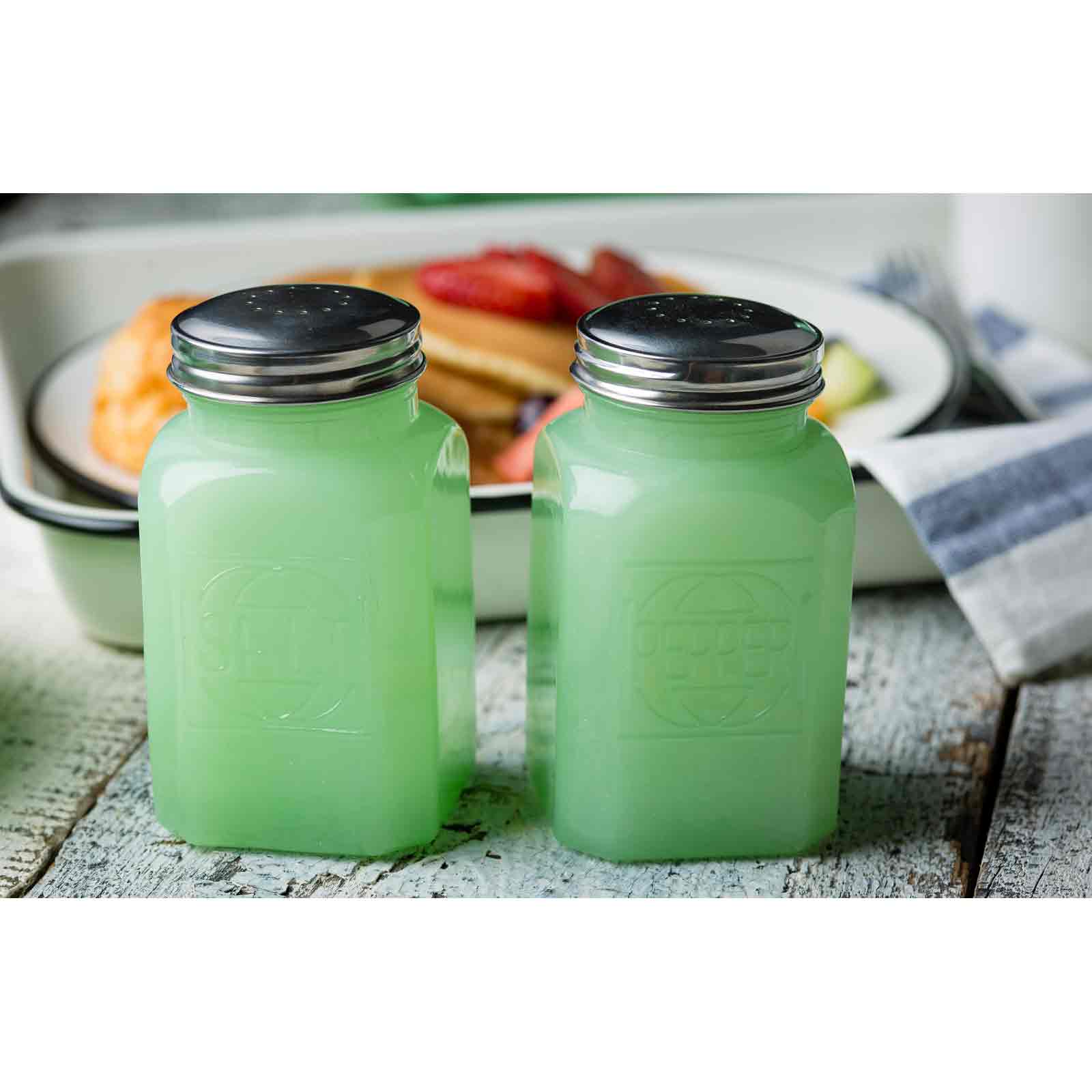 調味料入れ・ラベル VINTAGE JADEITE SALT&PEPPER VINTAGE JADEITE SALT&PEPPER 調味料入れ・ラベル