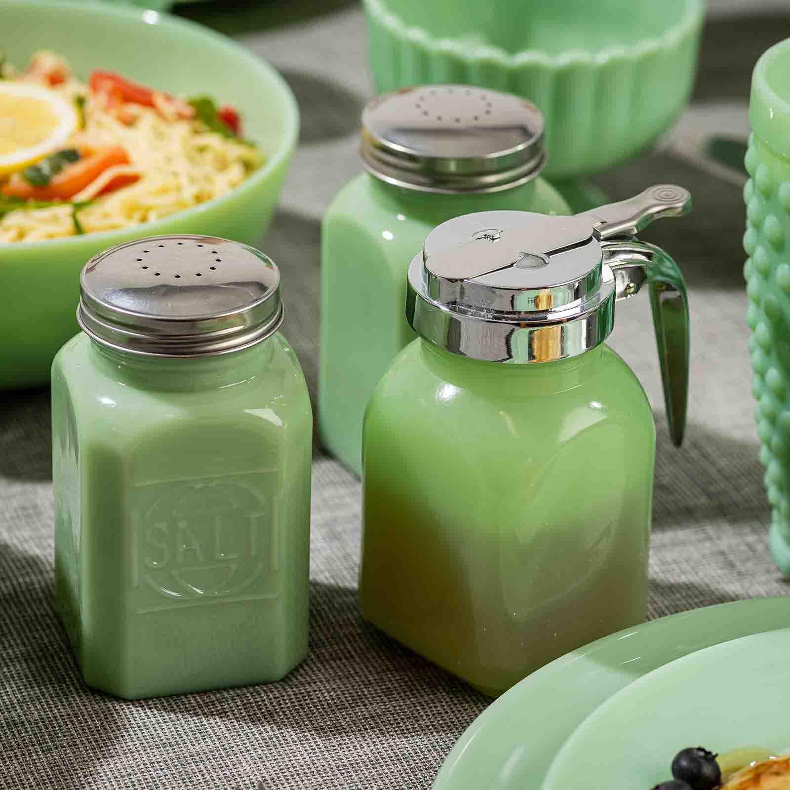 Jadeite Glass Collection 6 oz Range 